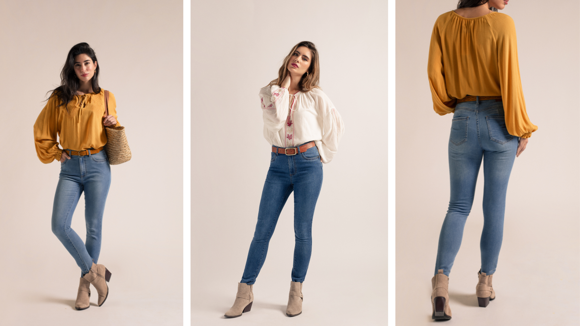 Efecto push up en los vaqueros skinny para realzar las curvas